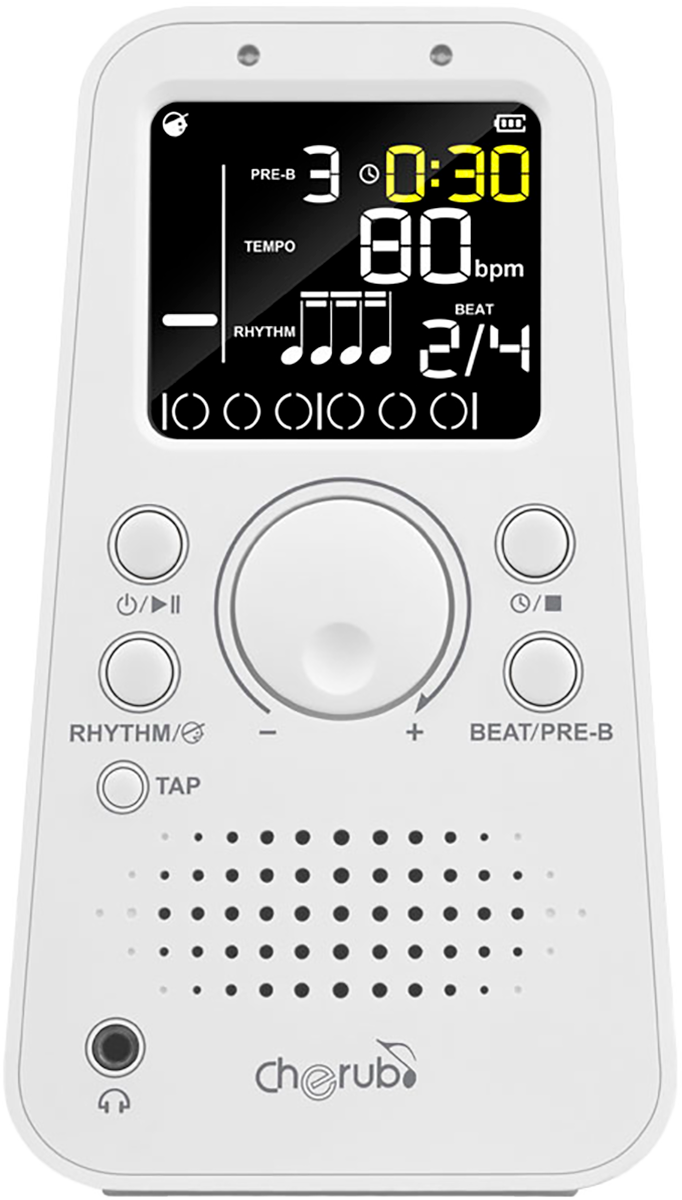 Métronome électronique évolué - blanc CHERUB WSM-289