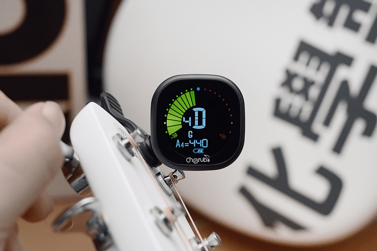 Accordeur clip guitare écran LCD + auto power off - CHERUB 675