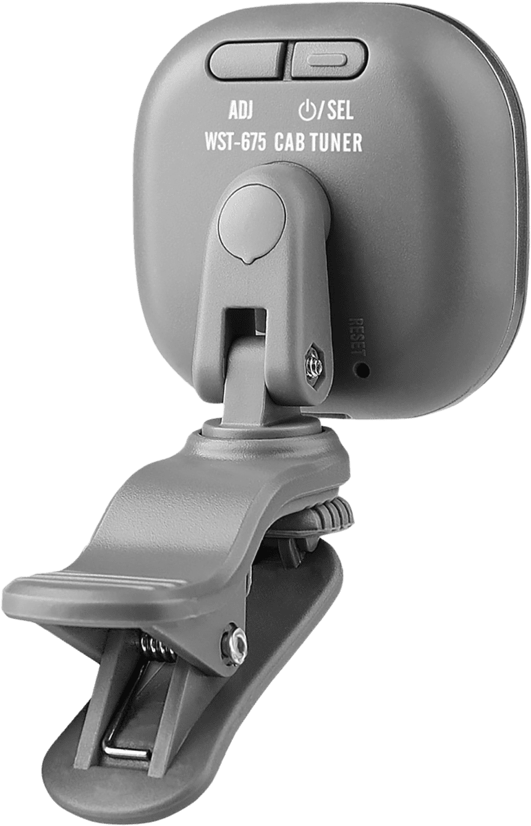 CHERUB WST-675 GRY – Accordeur clip guitare à écran LCD gris avec Auto Power-Off