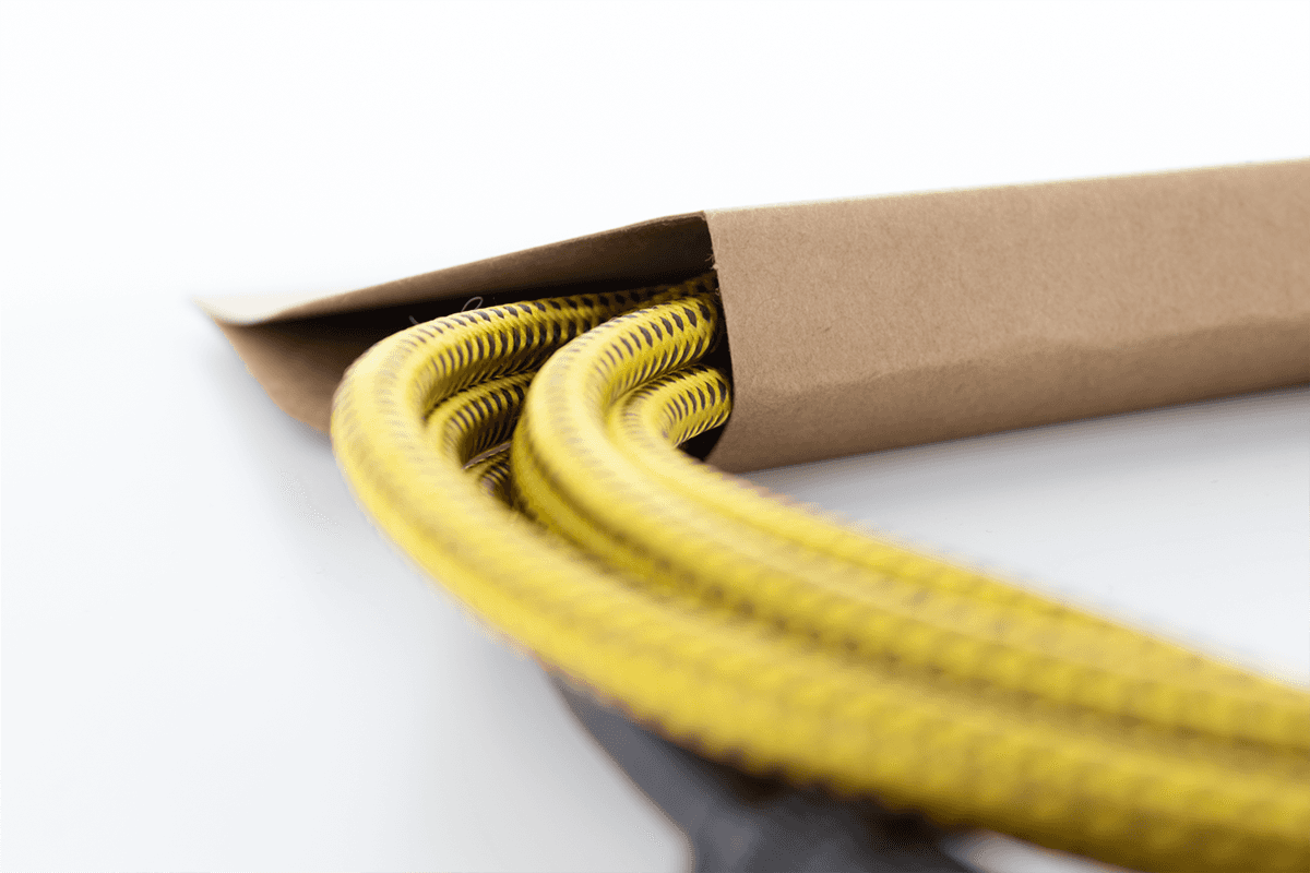 Câble instrument Cordial Série Element EI Tweed – Jack 6,35 mm – 3 m jaune - EI3PP-TWEED-YE