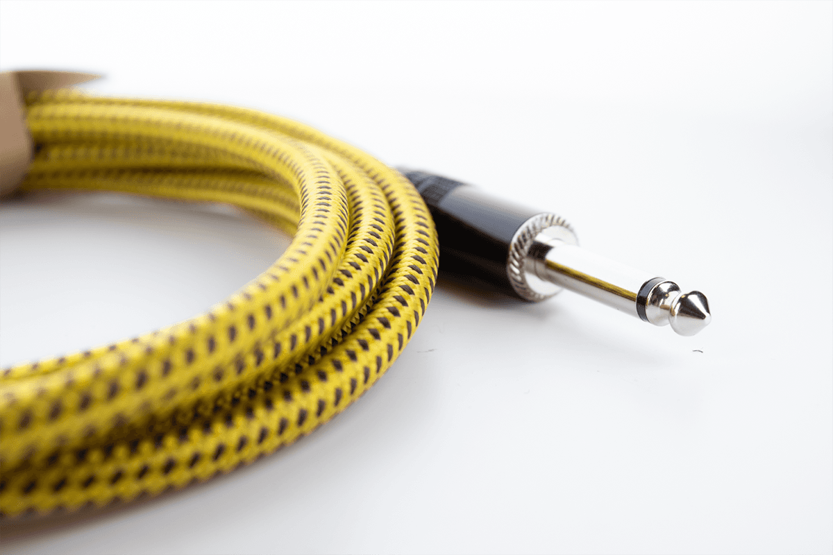 Câble instrument Cordial Série Element EI Tweed – Jack 6,35 mm – 3 m jaune - EI3PP-TWEED-YE