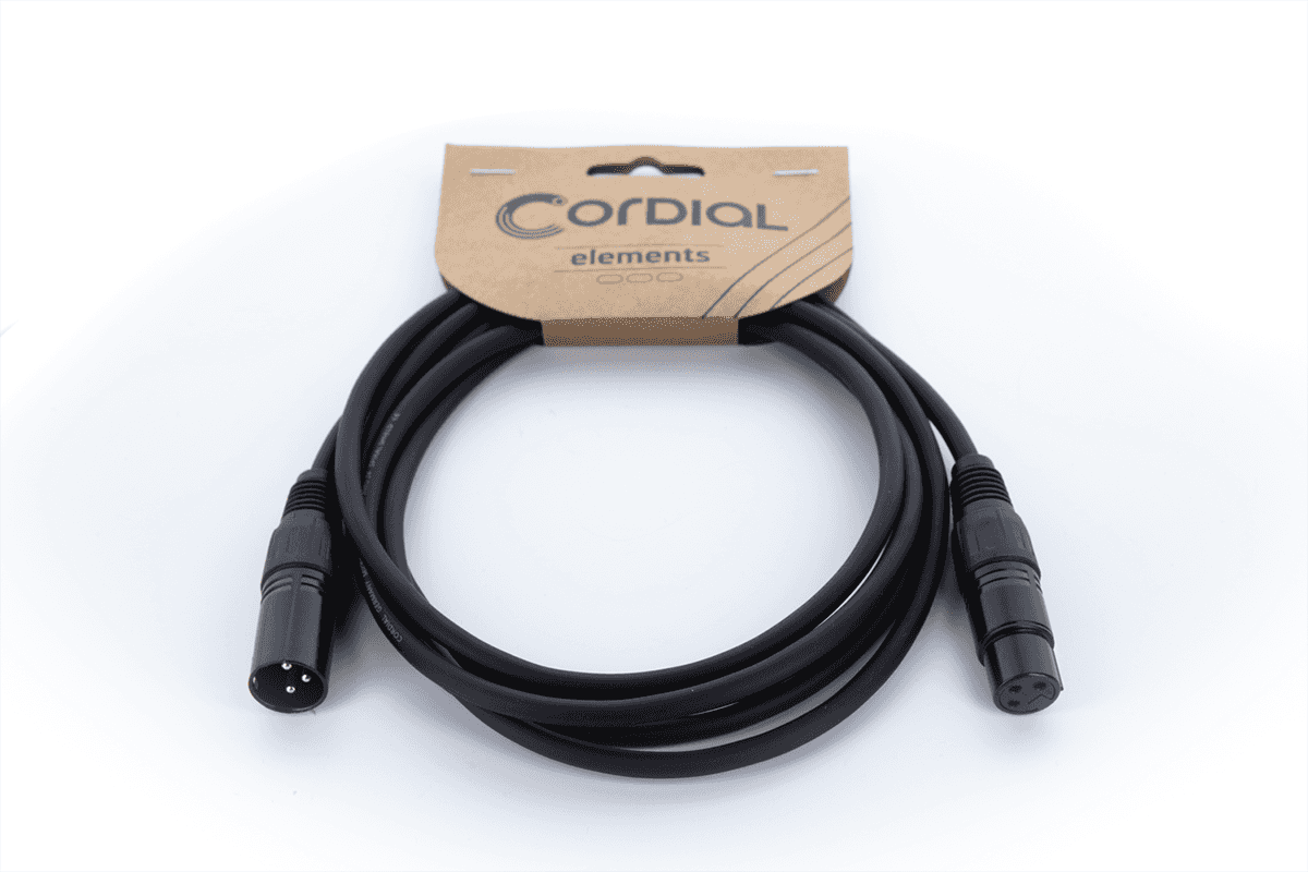 Câble micro XLR/XLR Cordial Série Elements – 1 .5m - EM1.5FM