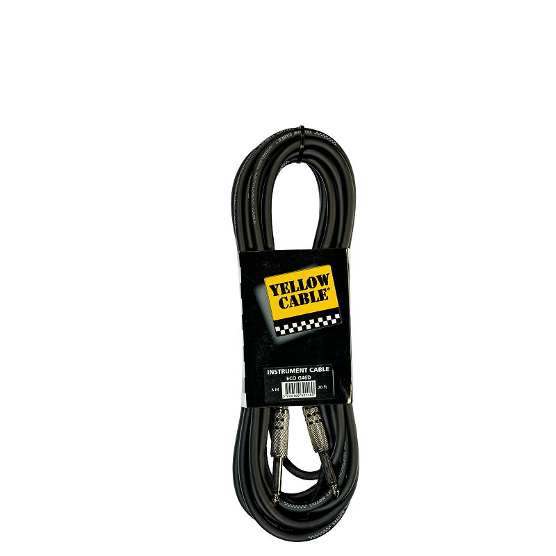 CABLE INSTRUMENT JACK/JACK 6M YELLOW CABLE G46D