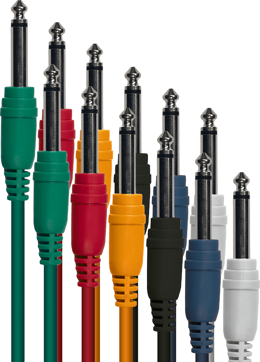 Lot de 6 câbles patch 60 cm Yellow Cable P090-6