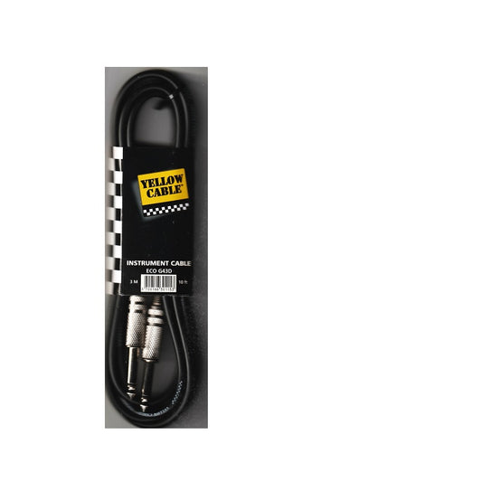 CABLE INSTRUMENT JACK/JACK 3M  YELLOW CABLE