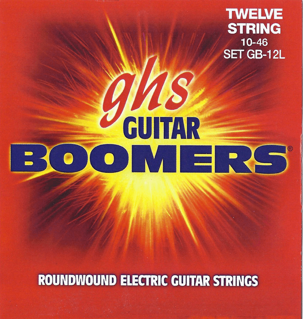 Jeu de cordes pour guitare électrique 12 cordes GHS Boomers GB12L Light 10-46