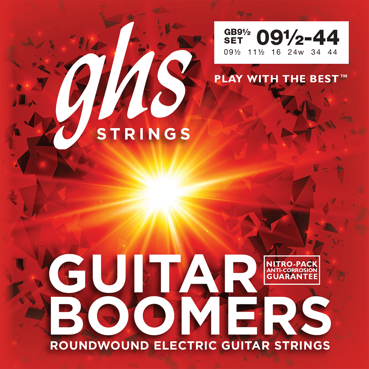 Jeu de cordes guitare électrique GHS Boomers GB9-1/2 Extra Light 9.5-44
