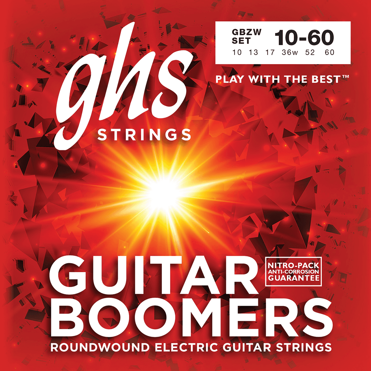 Jeu de cordes pour guitare électrique – GHS Boomers GBSW Heavy Weight 10-60