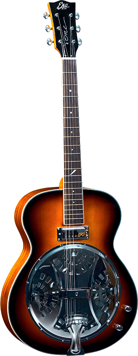 GUITARE RESONATOR ELECTRO-ACOUSTIQUE SUNBURST EKO ONE