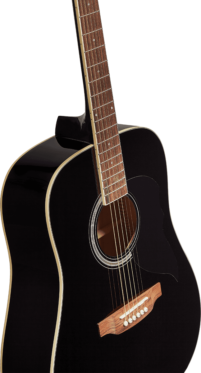 Guitare acoustique Dreadnought Noir – EKO Ranger 6 BLK