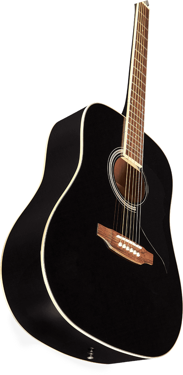 Guitare acoustique Dreadnought Noir – EKO Ranger 6 BLK