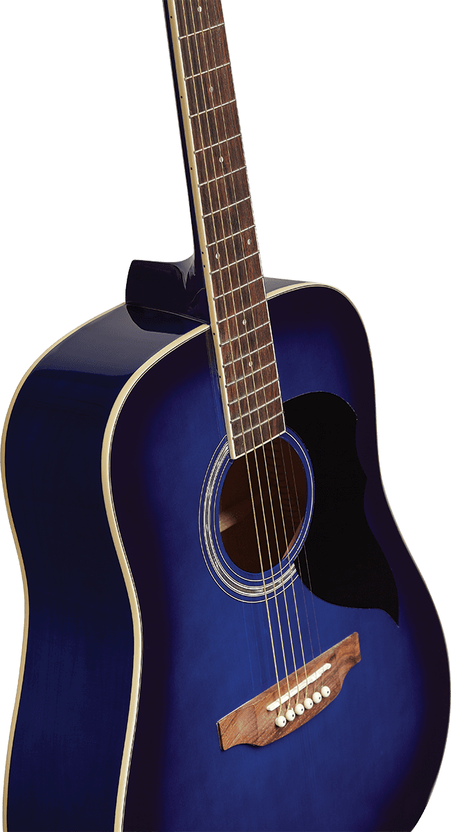 Eko Guitars Ranger 6 BLU – Guitare acoustique Dreadnought Blue Sunburst