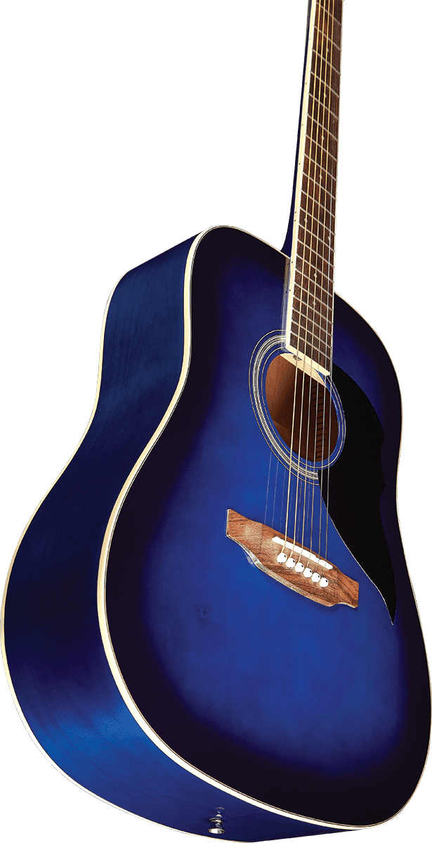 Eko Guitars Ranger 6 BLU – Guitare acoustique Dreadnought Blue Sunburst