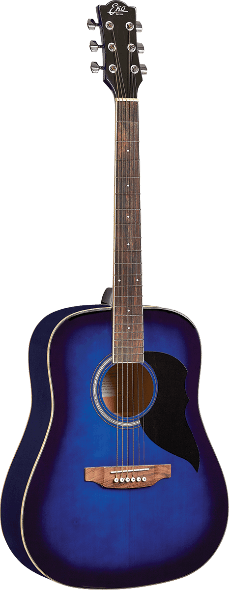 Eko Guitars Ranger 6 BLU – Guitare acoustique Dreadnought Blue Sunburst