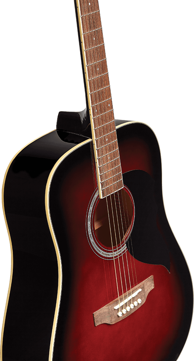 Eko Guitars Ranger 6 RED – Guitare acoustique Dreadnought Red Sunburst