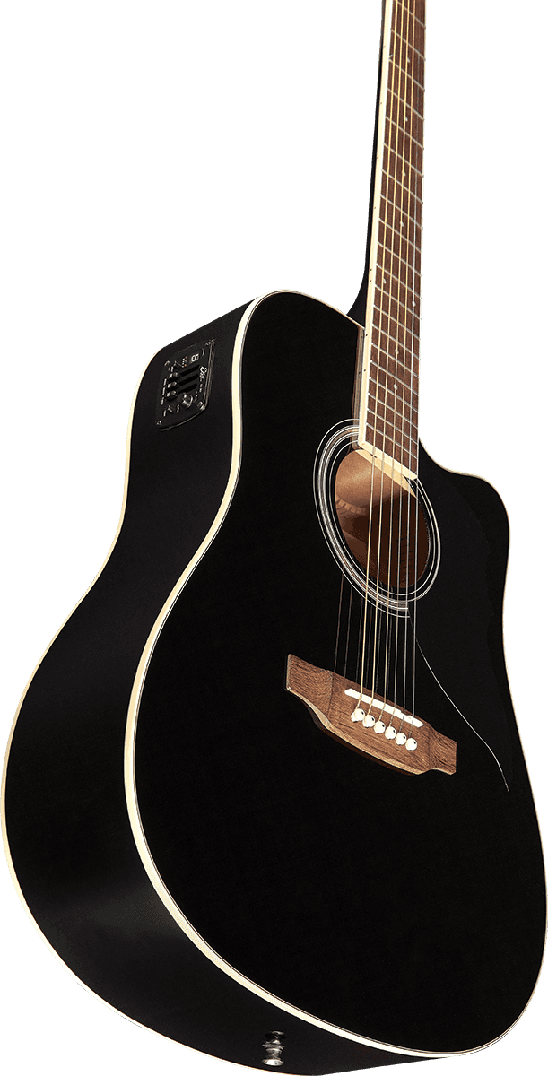 Eko Guitars Ranger 6 CW-EQ BLK – Guitare électro-acoustique Dreadnought noire