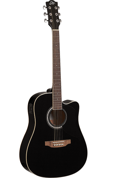 Eko Guitars Ranger 6 CW-EQ BLK – Guitare électro-acoustique Dreadnought noire