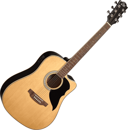 Guitare électro-acoustique Eko Ranger 6 CW-EQ Dreadnought Cutaway Naturelle