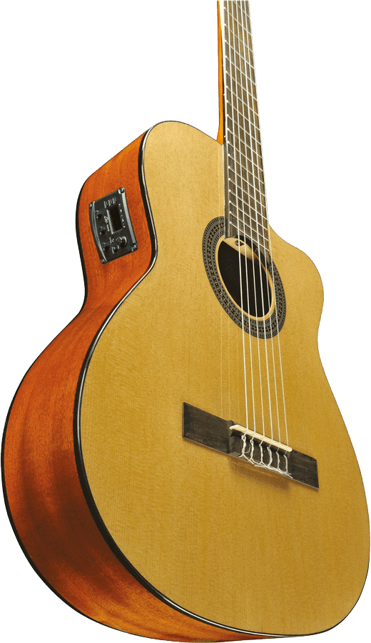 GUITARE ELECTRO ACOUSTIQUE CLASSIQUE 4/4 EKO VIBRA150CW TABLE EN CEDRE
