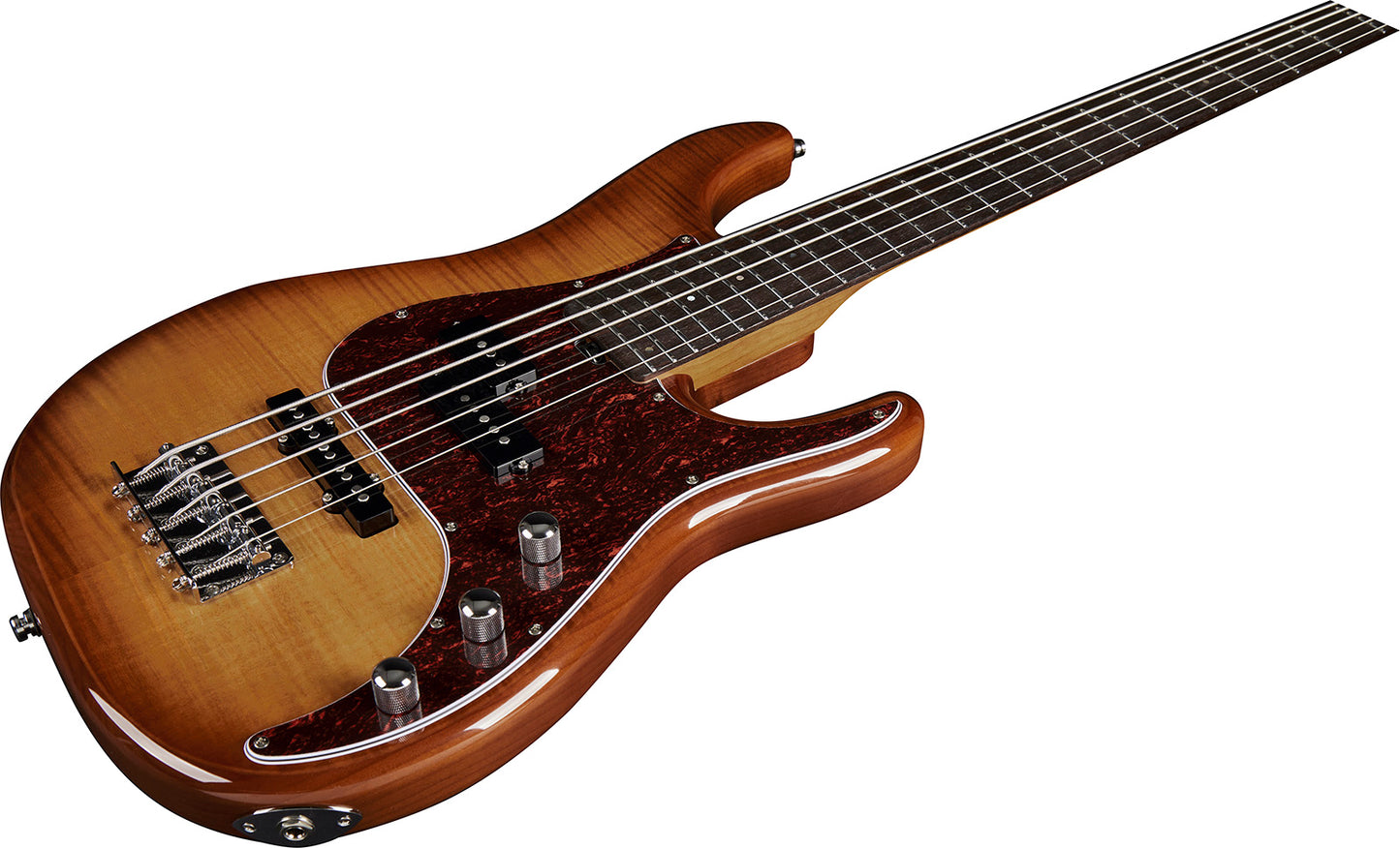 BASSE ELECTRIQUE 5 CORDES AIRE 800 HONEY BURST EKO AIREBASS-MUSA800-5-HB