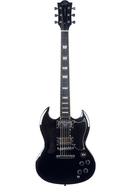 Guitare électrique type SG Eko DV300 noire  STOCK B