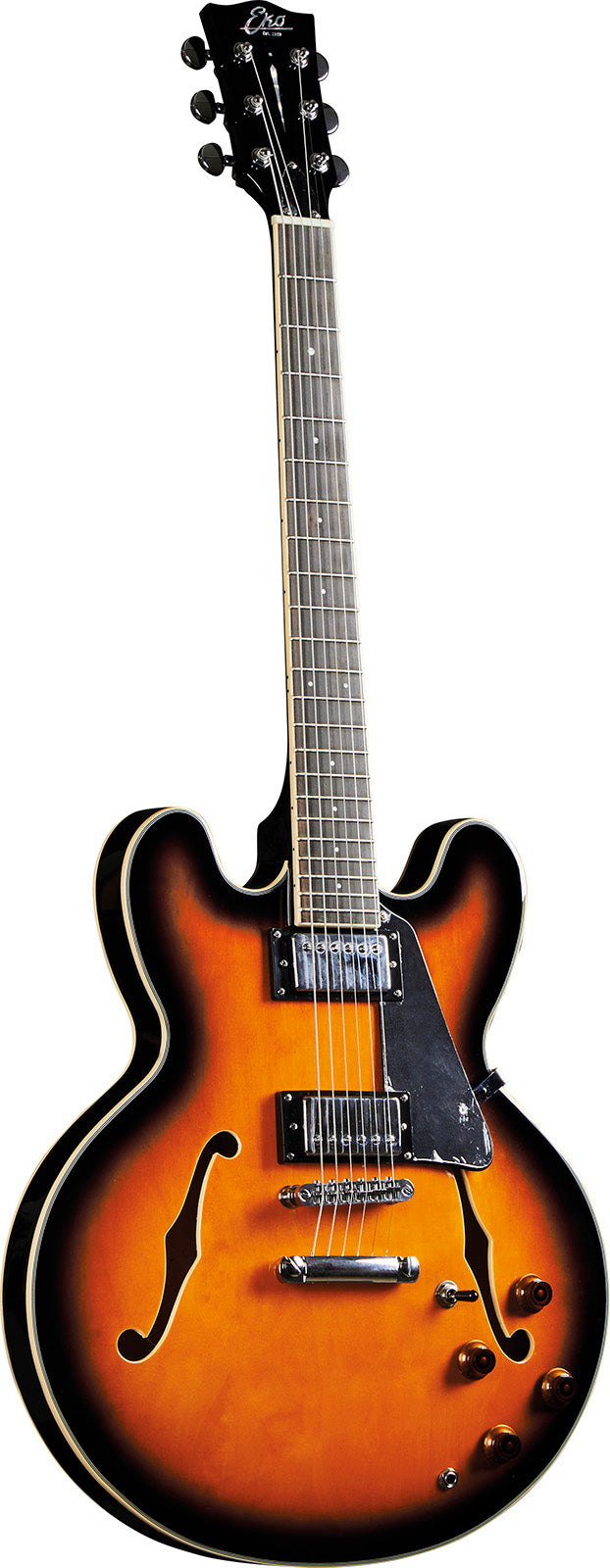 GUITARE ELECTRIQUE HOLLOWBODY DOUBLE CUT EKO FUSION