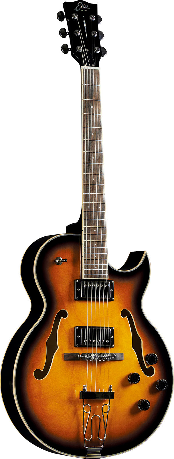 GUITARE ELECTRIQUE HOLLOWBODY JAZZ SIMPLE CUT GOLD EKO JAZZ-GLD