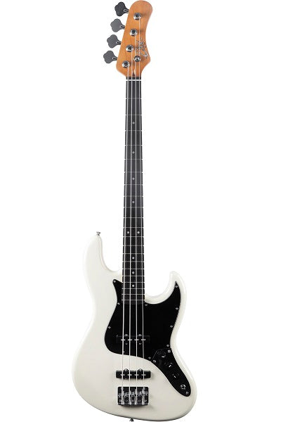 BASSE ELECTRIQUE TYPE JB VINTAGE CORPS LEGER BLANCHE EKO JB400-WH - STOCK B