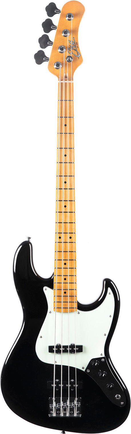 Basse électrique EKO JB-401 – Type JB vintage – Noir – Touche érable