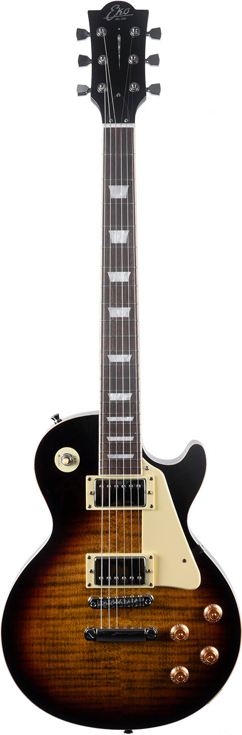 Guitare électrique type Les Paul Vintage EKO LS300-HB – Honey Burst - STOCK B