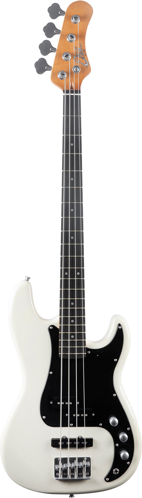 BASSE ELECTRIQUE TYPE PJ VINTAGE CORPS LEGER VINTAGE WHITE EKO PJ400-WH