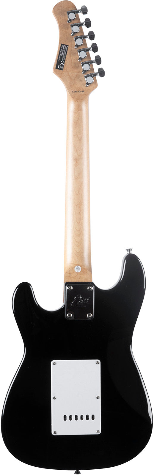 EKO ST100 Black – Guitare électrique type Strat format 3/4