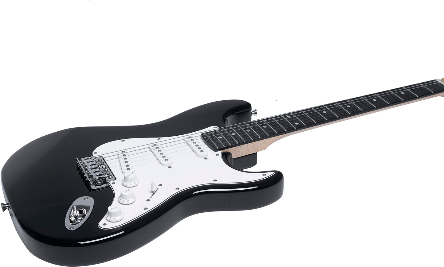 EKO ST100 Black – Guitare électrique type Strat format 3/4