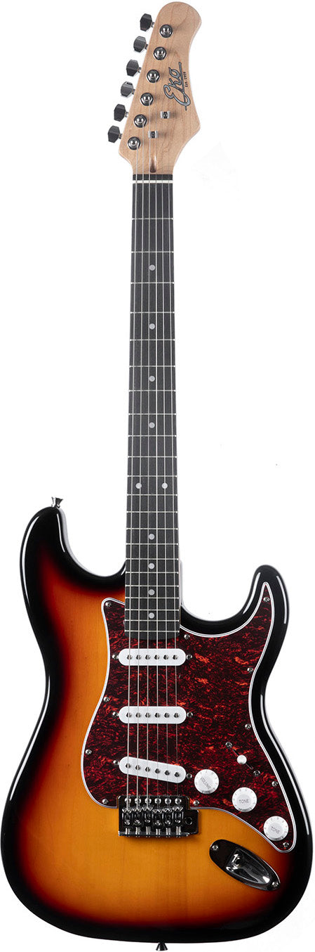 Guitare électrique sunburst EKO ST100-SB - STOCK B