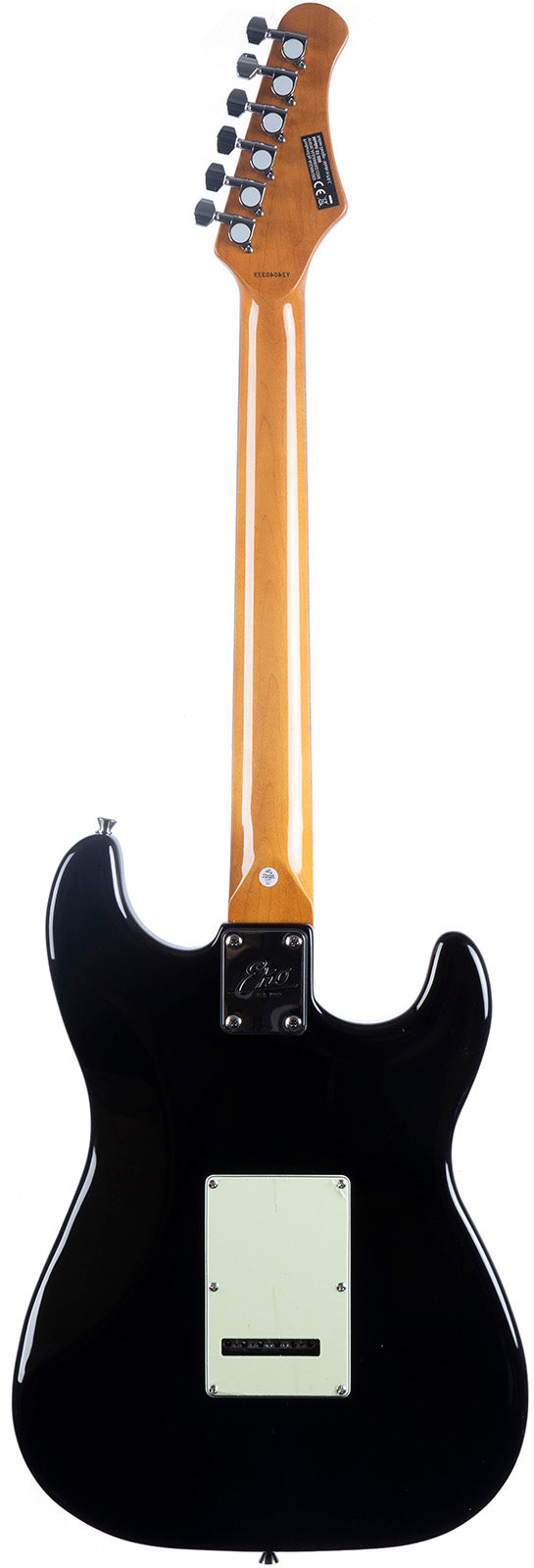 GUITARE ELECTRIQUE GAUCHER NOIRE EKO ST300-BLK-LH
