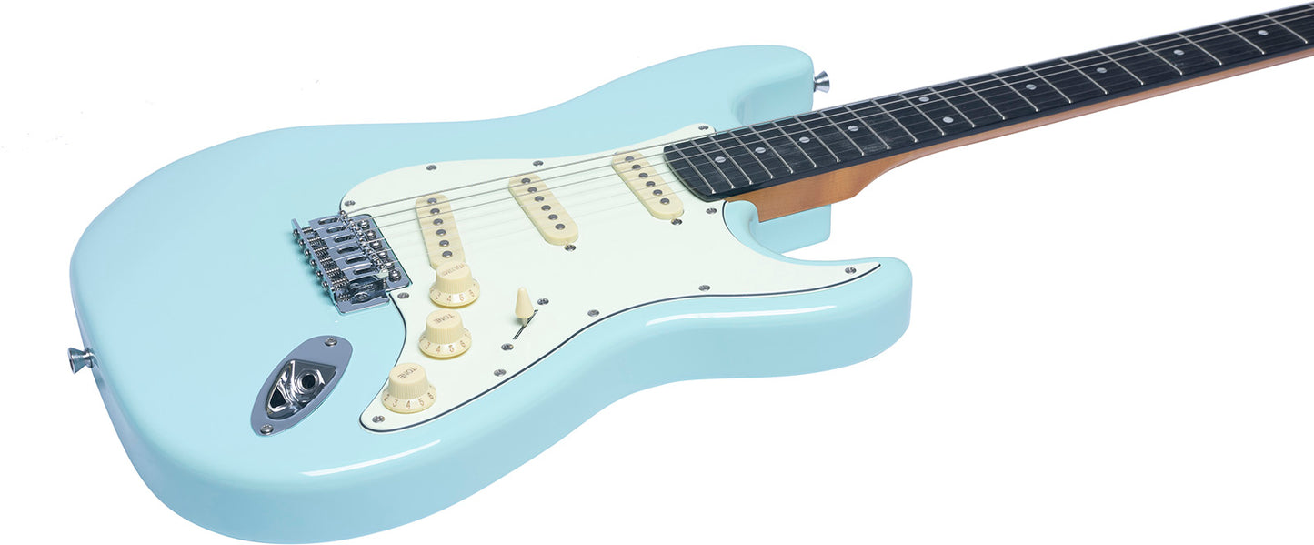 Guitare électrique Daphne Blue EKO ST300-BLU