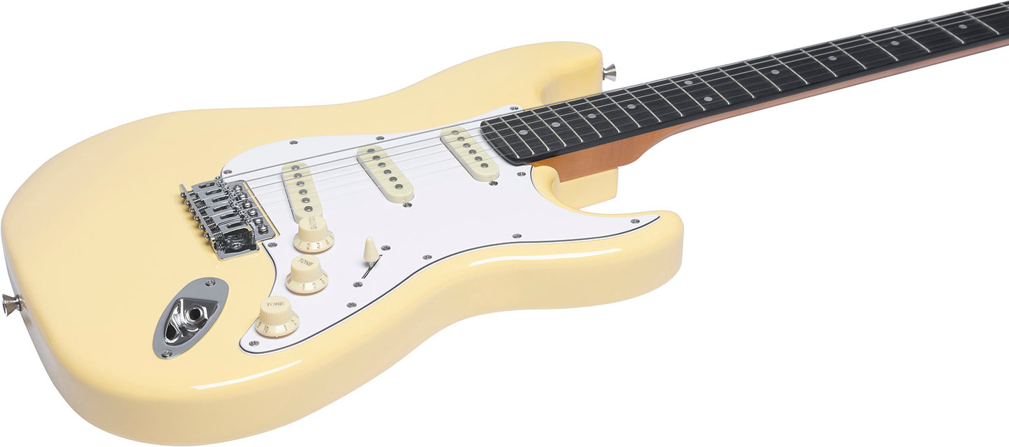 Guitare électrique crème EKO ST300-CRM