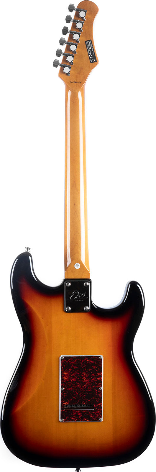 Guitare électrique gaucher Eko ST300 Gaucher Sunburst – Style strat