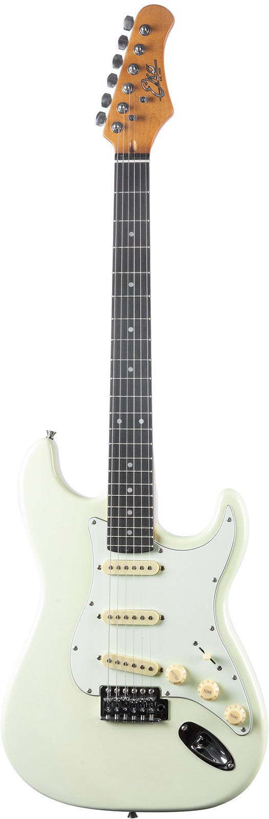Guitare électrique Olympic White EKO ST300-WH
