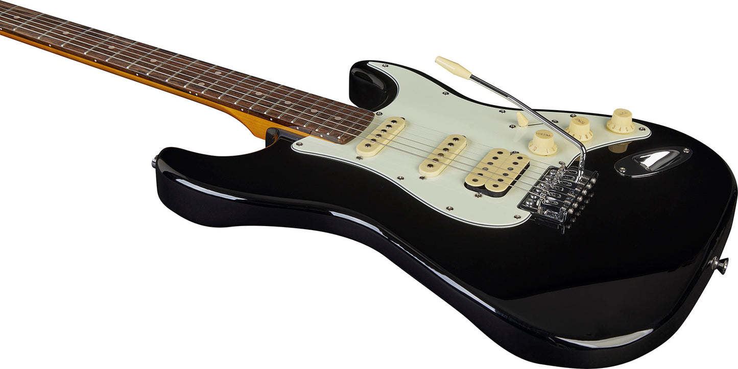 GUITARE ELECTRIQUE HSS NOIRE EKO ST350-BLK