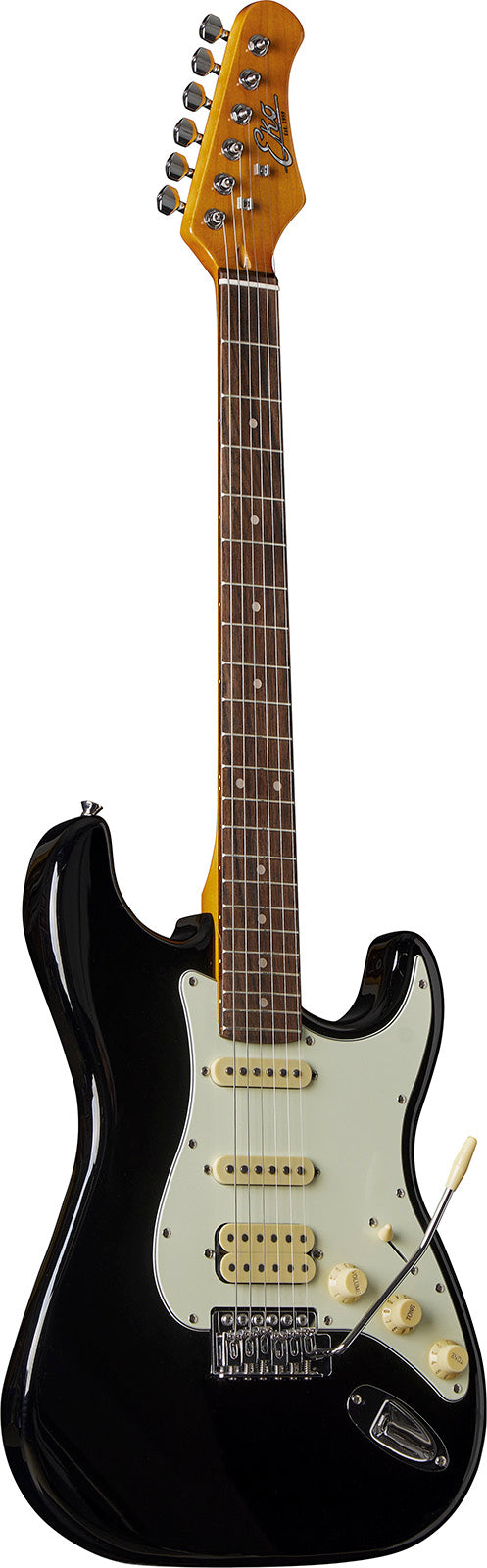 GUITARE ELECTRIQUE HSS NOIRE EKO ST350-BLK