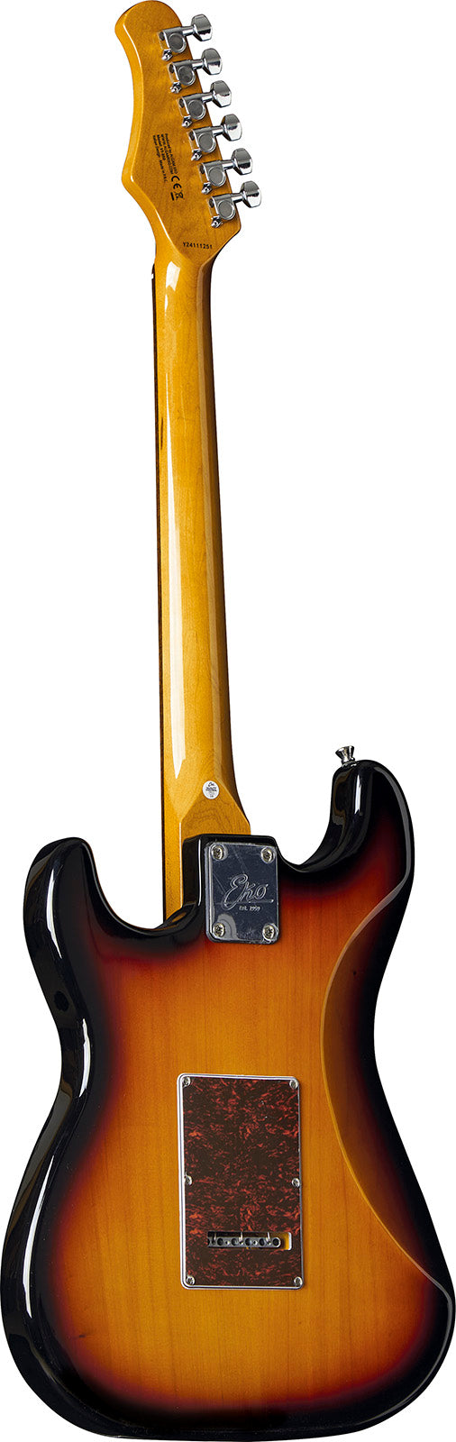 Guitare électrique HSS – Sunburst EKO ST350-SB