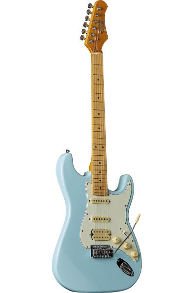 EKO ST 351-BLU Daphne Blue – Guitare électrique type Strat Vintage HSS