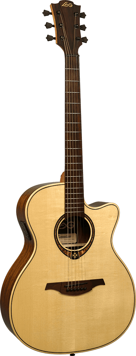 GUITARE ELECTRO ACOUS. AUDITORIUM PAN COUPE LAG TRAMONTANE T318ACE