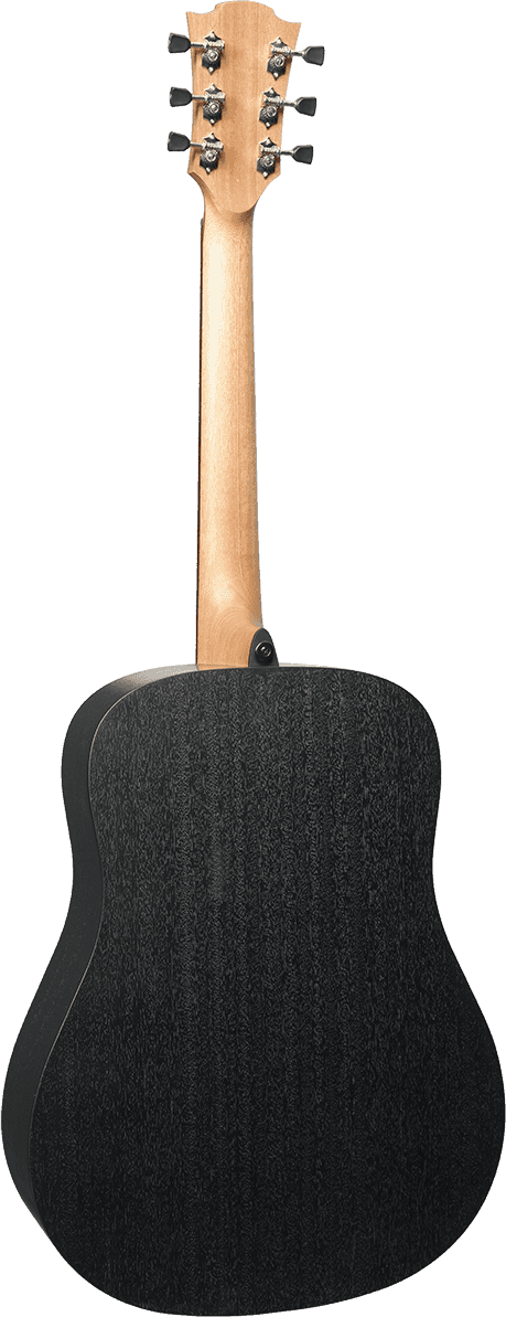 GUITARE FOLK DREADNOUGHT BLACK AND BROWN LAG TRAMONTANE T70D-B&B