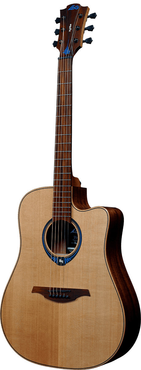 GUITARE LAG SERIE HYVIBE 10 Dreadnought Pan-Coupé - fin de série