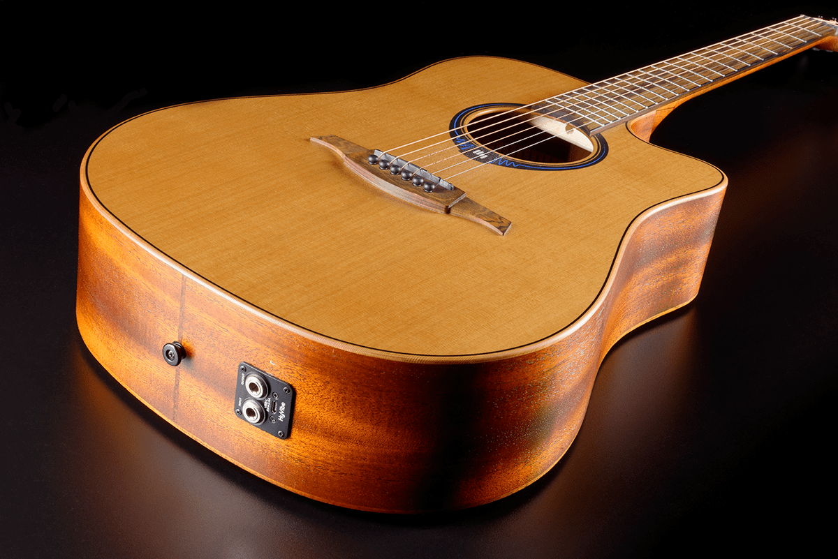 GUITARE LAG SERIE HYVIBE 10 Dreadnought Pan-Coupé - fin de série