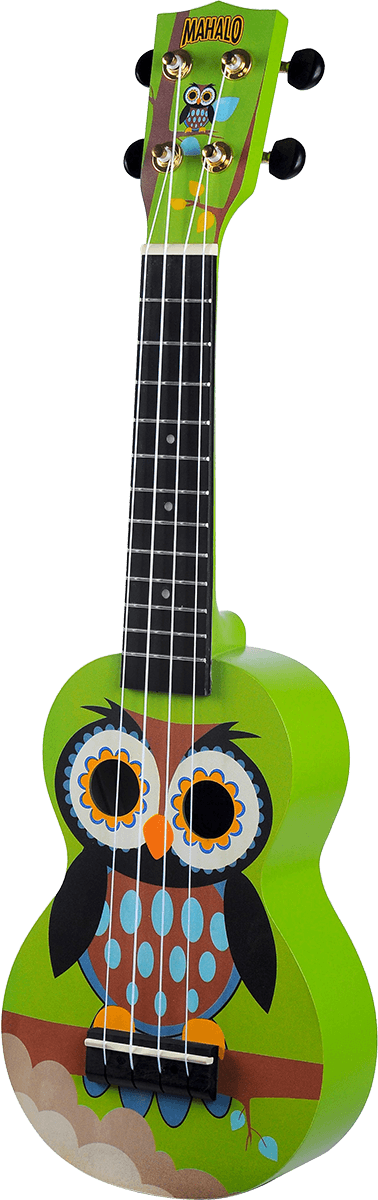 UKULELE SOPRANO HIBOU + HOUSSE MAHALO MA1WL