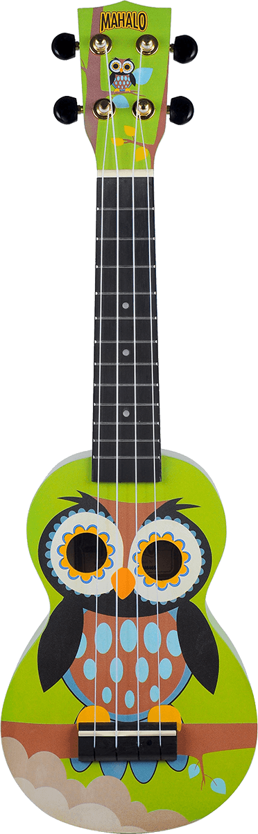 UKULELE SOPRANO HIBOU + HOUSSE MAHALO MA1WL