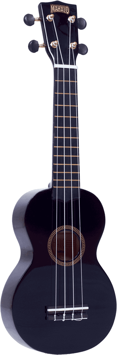 Ukulélé Soprano MAHALO MR1 NOIR BRILLANT AVEC HOUSSE